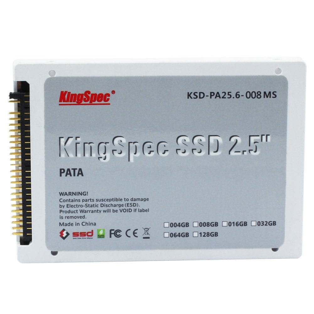 KingSpec PATA (Ide) 6.35 cm 8 GB MLC Solid State Drive .