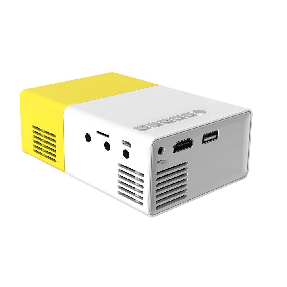 Kobwa YG30 Portable HD Mini LED Projector with PC Laptop USB/SD/AV/HDMI Input for Video Movie Game Home Entertainment Projector with Remote Control,Best Christmas Gifts - intl