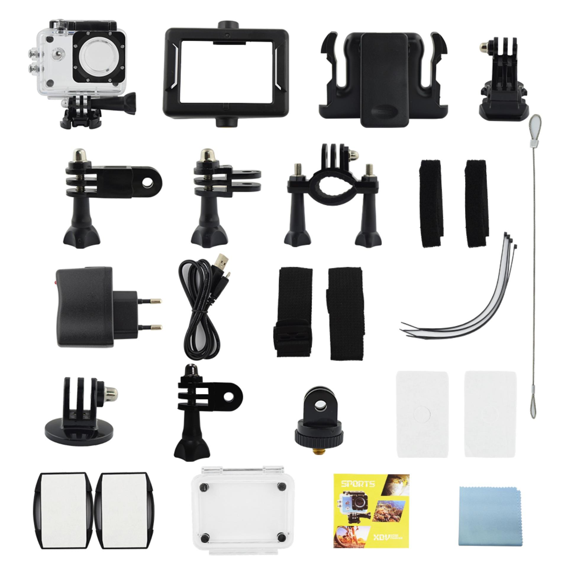 ... Kogan Action Camera 4K NV UltraHD - 16MP - Putih - WIFI + microsd16gb class 10 ...