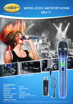 Krezt Wireless Microphone MU-1 (USB Microphone) Pebruari 2019 - 5 Krezt Wireless Microphone MU-1 (USB Microphone) - 5