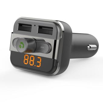 Gambar leegoal Car Wireless FM Transmitter With Dual USB Charging,Music Controls Hands Free Calling Bluetooth