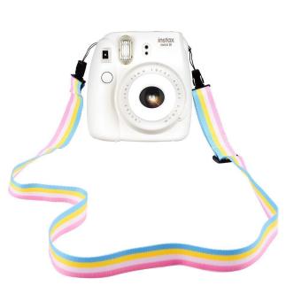 Gambar leegoal leher tali sabuk bahu yang dapat kamera untuk kamera Digital Fujifilm Instax Mini kamera 8 Mini 8 +   Mini 7s Mini 25 Mini 26 Mini 50s Mini 90. berwarna merah muda   International