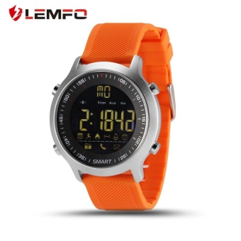 Gambar LEMFO EX18 Pedometer jam tangan pintar pesan pengingat untuk Android untuk iOS ponsel Orange