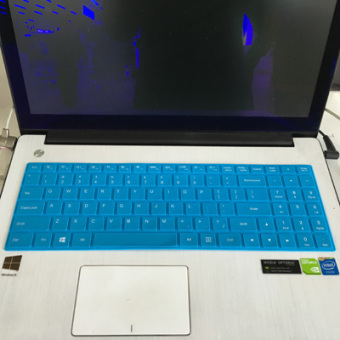 Gambar Lenovo 100 15ibd keyboard laptop film pelindung penutup debu tikar
