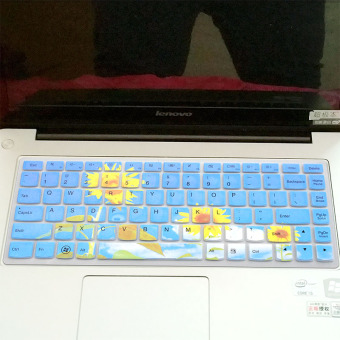 Gambar Lenovo m40 35 s400 s405 80j9 stiker keyboard notebook film pelindung jaket debu