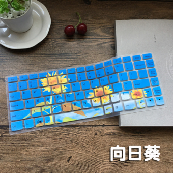 Gambar Lenovo u300s ise keyboard laptop film pelindung penutup debu tikar