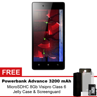 Lenovo Vibe Shot - 32GB - Hitam + Gratis Powerbank Advance 3200 mAh + MicroSDHC 8Gb Visipro Class6 + Jellycase + Screenguard  