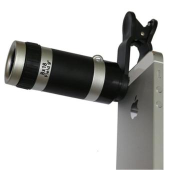 Gambar Lensa Telezoom 8x18 for Smartphone hitam silver