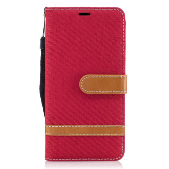 Gambar Lg k8 k350n denim kain pria dan wanita clamshell set ponsel shell shell pelindung