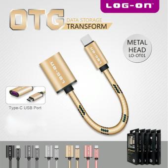 Log On Kabel OTG USB to Type C Metal Head Data Storage Transform LO-OT01-TC  