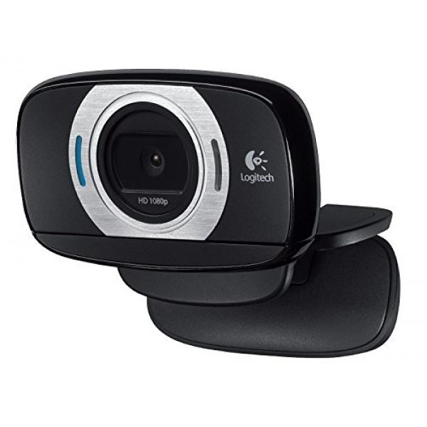 Logitech HD Laptop Webcam C615 dengan Desain Fold-and-Go, Putar 360 Derajat, 1080 P Kamera (Sertifikat Diperbaharui)-Intl