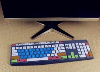 Gambar Logitech mk235 desktop yang satu mesin keyboard nirkabel film pelindung