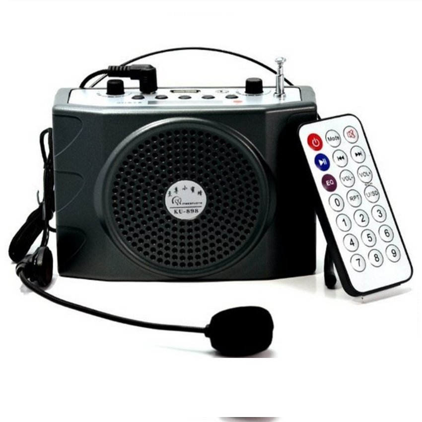 ... Loudspeaker dengan mikrofon suara Amplifier Booster megafon speaker untuk mengajar Tour panduan Sales Promotion - intl ...