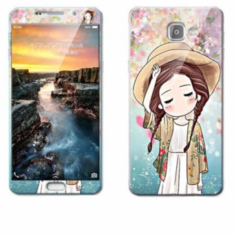 Gambar Luxury 3D Painting Front+Back Full Case Cover Color Tempered GlassCase For Samsung Galaxy A9 A9100 6.0 inch Screen Protector Film(Color 16)   intl