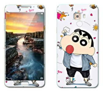 Gambar Luxury 3D Painting Front+Back Full Case Cover Color Tempered GlassCase For Samsung Galaxy C9pro C9000 Screen Protector Film (Color 6)  intl