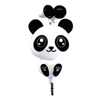 Magicworldmall Latest Product Earphone Wired Headphone Music Headset Lovely Panda Universal In-Ear 3.5mm Running Sport - intl