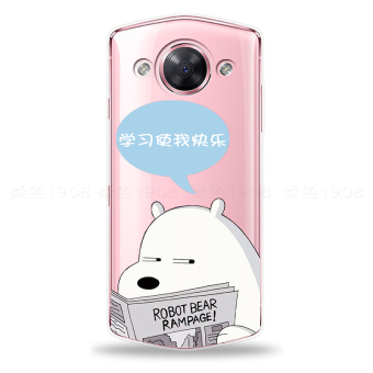 Gambar Meitu M8 T8 Kepribadian Lega Menyenangkan Beruang Handphone Shell Soft Cover