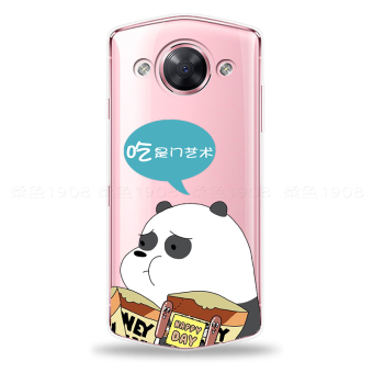 Gambar Meitu M8 T8 Kepribadian Lega Menyenangkan Beruang Handphone Shell Soft Cover