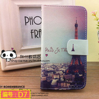 Gambar Meizu m1 kartun dengan braket shell ponsel dompet