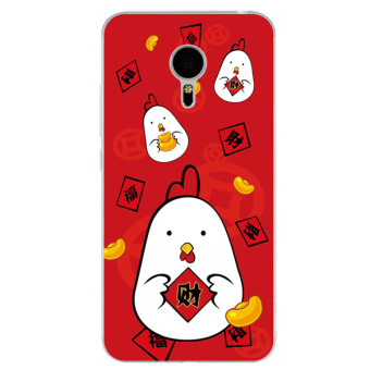 Gambar Meizu note3 kepribadian kata rooster berkat telepon shell lengan silikon