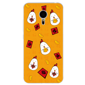 Gambar Meizu note3 kepribadian kata rooster berkat telepon shell lengan silikon