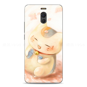 Gambar Meizu note6 kepribadian akun kartun kucing telepon shell soft cover