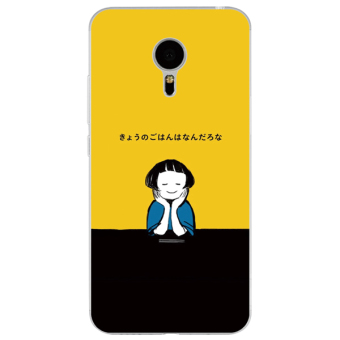 Gambar Meizu note6 5c lembut asli lucu lanyard shell telepon silikon set