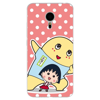 Gambar Meizu pro5 pro6plus lucu chibi maruko gadis lanyard telepon shell soft cover