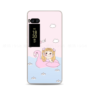 Gambar Meizu pro7 jepang dan korea selatan angin merah muda asli gadis telepon shell soft cover