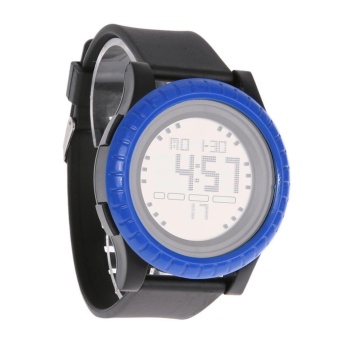 Gambar Men Sports Watches Digital LED Watch Fashion Casual Electronics Wristwatch(Blue)   intl