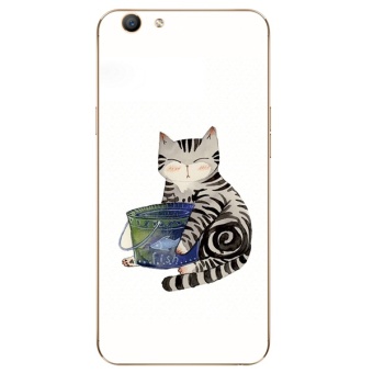 Gambar Meow bintang orang oppor9s r9splus a39m kepribadian lanyard foto diy shell telepon lengan silikon
