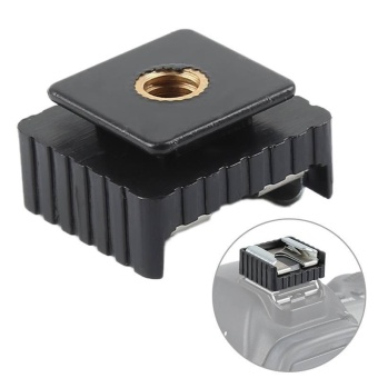 Gambar Metal Flash Hot Shoe Mount Adapter to 1 4 Thread for Studio LightStand Tripod   intl