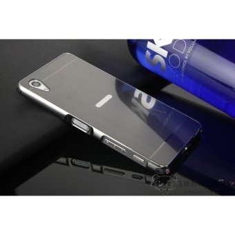 Gambar Metal mirror border Back Case Cover For Sony Xperia XA Ultra C6Ultra (black) intl