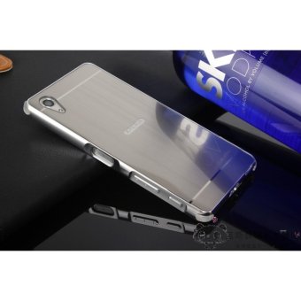 Gambar Metal mirror border Back Case Cover For Sony Xperia XA Ultra   C6Ultra (silver)   intl