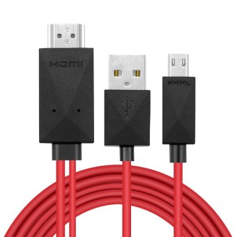 MHL USB Mikro Untuk HDMI Kabel HDTV Converter Adaptor Untuk Android Mendukung MHL Hanya September 2019 - 2 MHL USB mikro untuk HDMI kabel HDTV Converter adaptor untuk Android mendukung MHL hanya - 2
