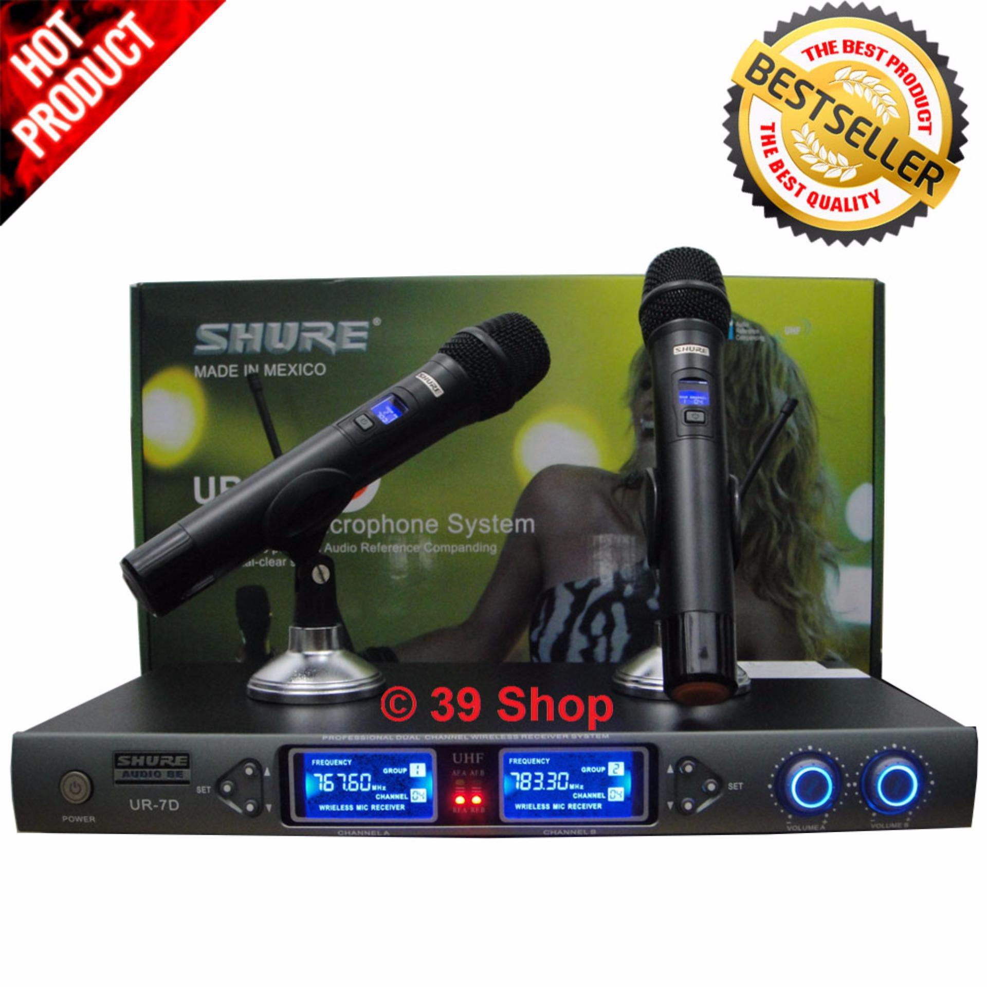 Mic Wireless SHURE UR 7D BLACK Edition Wireless Microphone 39Shop UR7D UR7 D
