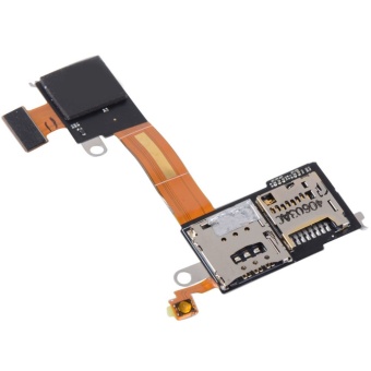 Gambar Micro SD SIM Reader Module Flex Cable for Sony Xperia M2 D2303D2305 D2306    intl