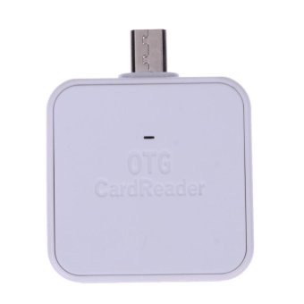 Gambar Mini 2 in 1 Micro USB 2.0 OTG Adapter SD TF Card Reader for Android(White)   intl