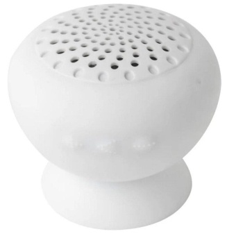 Gambar Mini Mushroom Speakers Wireless Bluetooth SpeakerWaterproofSiliconeSucker Handsfree Subwoofer For Android PhonePCComputer(White)  intl