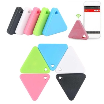 Gambar Mini Triangle Bluetooth Tracker GPS Locator Alarm Dog Cat Pet ChildFinder intl