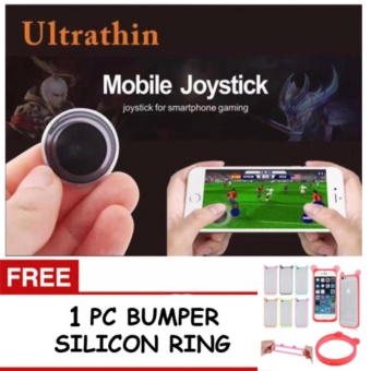 Gambar Mobile Joystick Mini   1 set (2 pcs) + FREE 1 PCS Bumper Silikon Pelindung Handphone