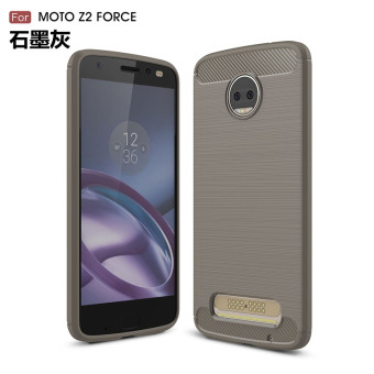 Gambar Motorola z2 motoz2force penurunan sederhana resistensi murni silikon lembut telepon shell pelindung lengan