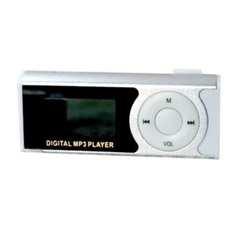 Gambar MP3 Player Support 16GB Micro SD TF Card USB Clip Mini LED PortableLCD Silver   intl