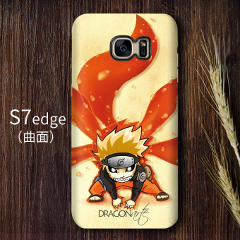 Gambar Naruto S7edge note8 S8 Sasuke animasi kartun cangkang keras shell telepon