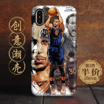 Gambar NBA buram penurunan Drop cangkang keras shell telepon