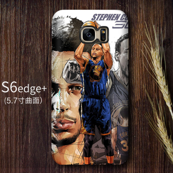 Gambar NBA S6 EDGE S6 s8 matte layar melengkung lurus cangkang keras handphone shell