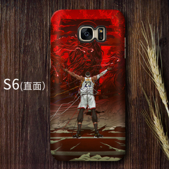 Gambar NBA S6 EDGE S6 s8 matte layar melengkung lurus cangkang keras handphone shell