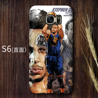 Gambar NBA S6 EDGE S6 s8 matte layar melengkung lurus cangkang keras handphone shell