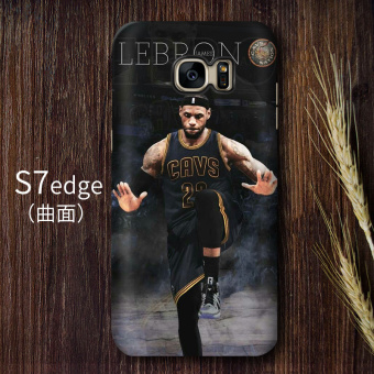 Gambar NBA S7edge S7 S8 matte layar melengkung lurus handphone shell pelindung lengan