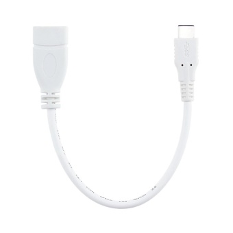 Gambar NBJU_USB type C OTG line USB 3.0 OTG transfer line 0.2M White  intl